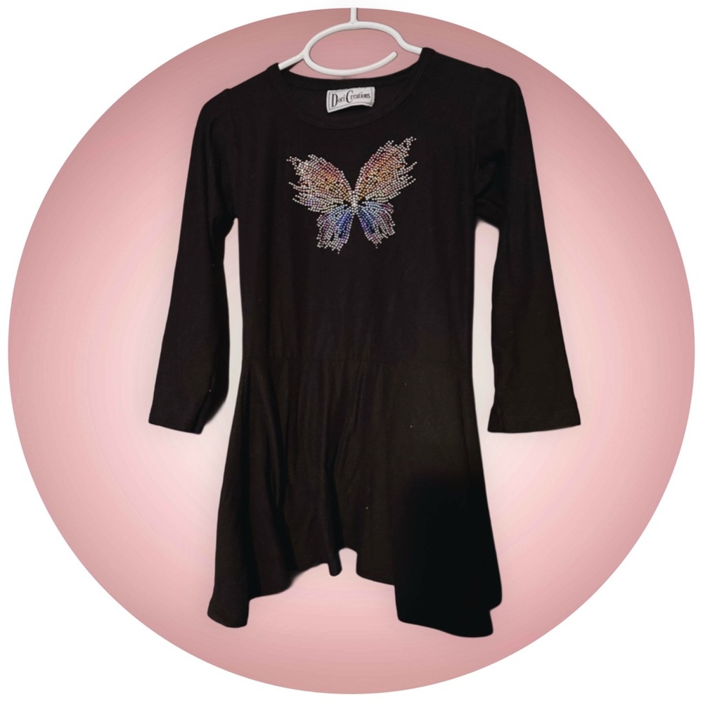 Butterfly Studded Dress Size 18months-3yrs